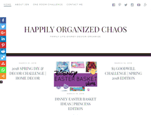 Tablet Screenshot of happilyorganizedchaos.com